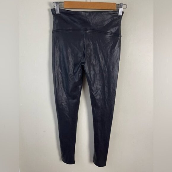 SPANX Faux Leather Leggings black size medium - Picture 6 of 14